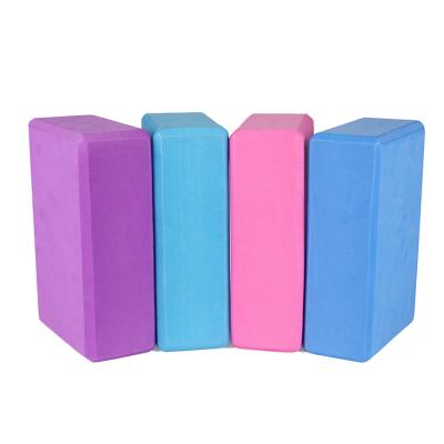 China Durable Custom Wholesale Sports Logo Printed Fitness High Density Heads EVA Bricks Yoga Blocks Non-Toxic for sale