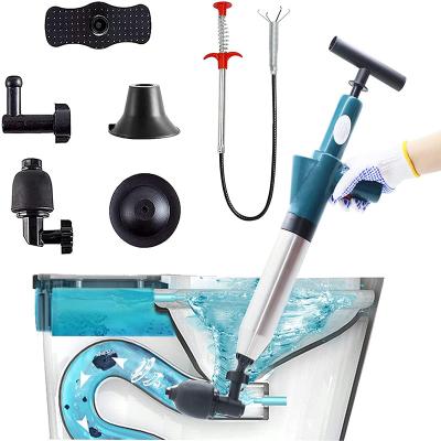 China Sustainable Multi Function Manual Drain Pump Stainless Steel Clean Toilet Plunger for sale