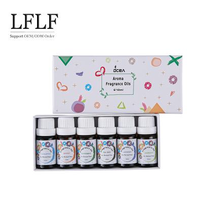 China Moisturizer 6 Bottles Per Box 10ml Water Soluble Aroma Essential Oil Set Natural Essential Oil Aroma Diffuser Oils Yoga Release for sale