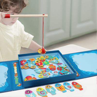 China 3 In One UCMD Game Toy 3D Fish Baby English Game Magnetic Fishing Educational Toy For Children for sale