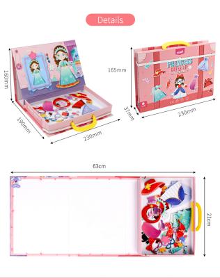 China Not only for puzzle game UCMD cute girls change clothes suitcase 3d puzzle magnetic paper jigsaw puzzle for sale