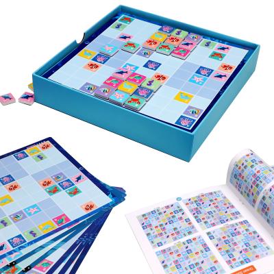 China 3 In 1 UCMD Sea Design Kids Color Paper Soft Magnetic Educational Toy Sudoku Game for sale