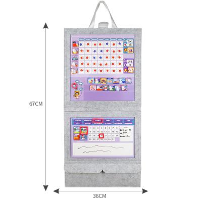 China Not just for learning but for a drawing board and pzzle game. Magnetic Reward Behavior Multi Function Dry Erase Chart Kids Hanging Chart Board For Kid for sale