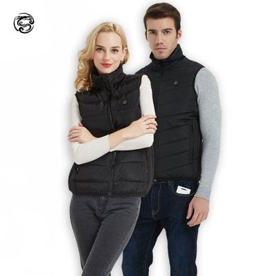 China Anti-wrinkle Smart Electric Plus Waist Heating Vest Mens Dual Control USB Heat Heated Clothes for sale