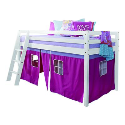 China Easy Assemble Children's Furniture Girls Home Cabin Beds With Tents for sale