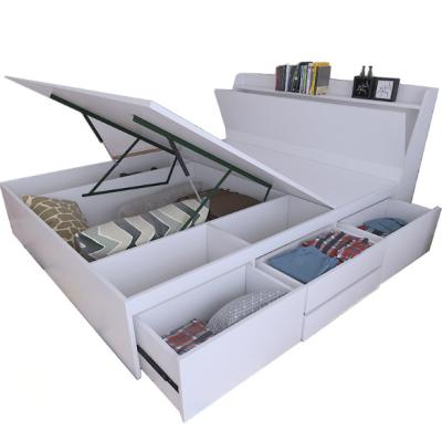 China Simple Modern Boxed Storage Bed (Other) High Adjustable Pneumatic Bed 1.8m Storage Drawer Bed Bedroom Furniture for sale