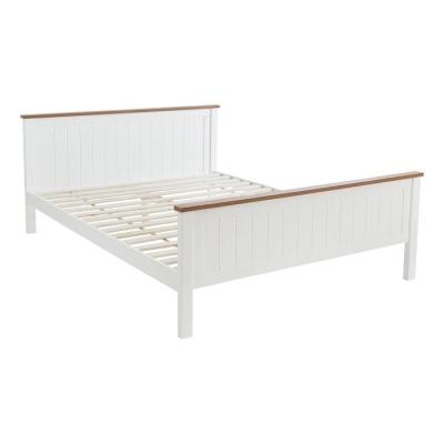 China Durable Wooden Frame Gray Solid Pine Wood Single Bed Bed For Bedroom for sale