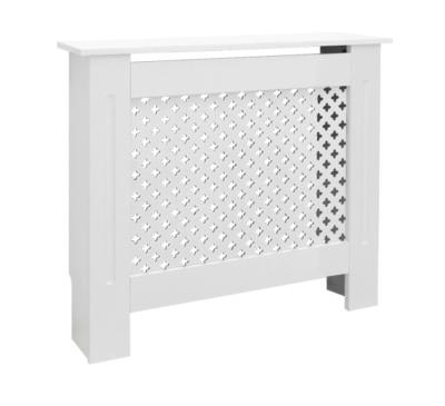 China Eco-friendly Honeycomb Pattern Furniture Radiator Cabinet Cover White MDF Radiator Cover for sale