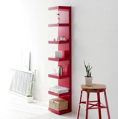 China Contemporary Design Ladder Corner Unit Bookshelf Display Shelf Storage Shelving and Room Divider Space Saving Unit for sale