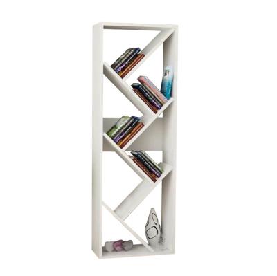 China Good contemporary minimalist modern wooden bookcase design shelf used in living room or office for sale