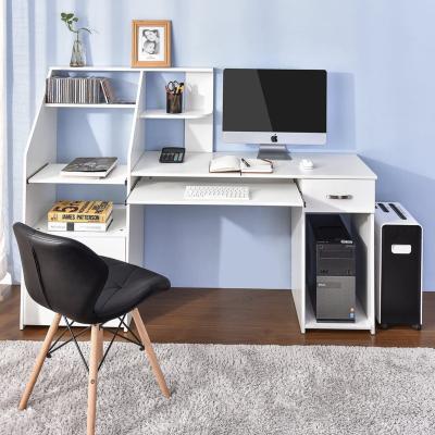 China Clean/High Quality/Beautiful/Cost Effective Computer Desk with Cabinet, Home Office Desk, Study Desk with Storage Drawer and Pull-Out Keyboard for sale