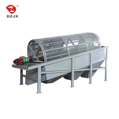 China DZ food/metal/chemical/pharmaceutical industry soil sand gold mining trommel drum sieve rotary sieve screen machine price for sale