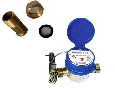 Cina brass single-jet dry type water meter with pulse output in vendita