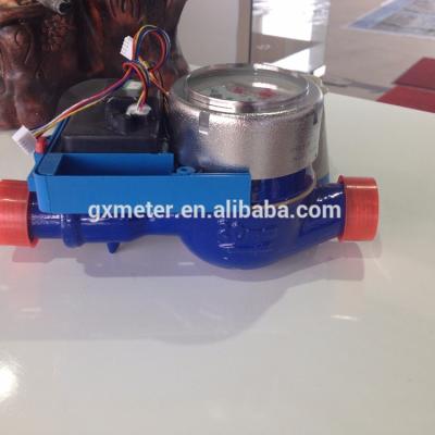 China Electronic impulse water meter with motor valve en venta