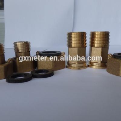 China Water meter endtails, water meter brass connectors or brass water meter fittings en venta