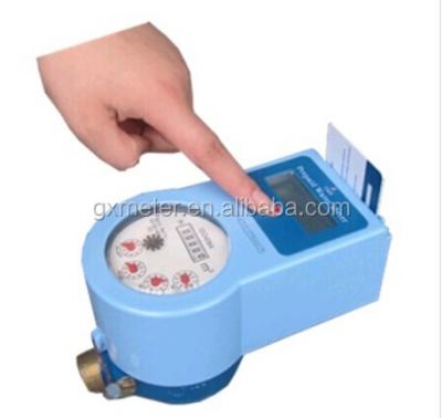 Cina battery replaceable type of card prepaid Gaoxiang water meter DN 20 series in vendita