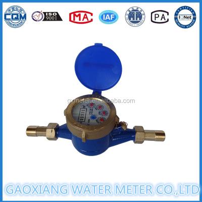 China Multi jet water meter Class B dry type water meter en venta