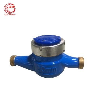 中国 Anti- rust stainless steel cover cast iron body multi jet water meter 販売のため