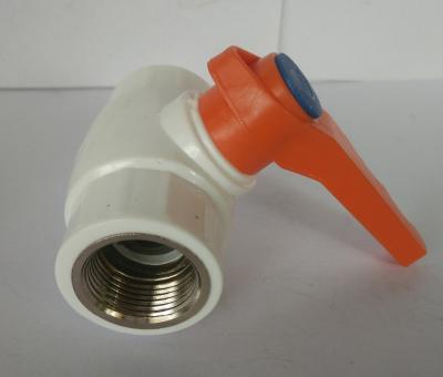 China Plastic ball valve PVC Ball valve with steel inner screw zu verkaufen