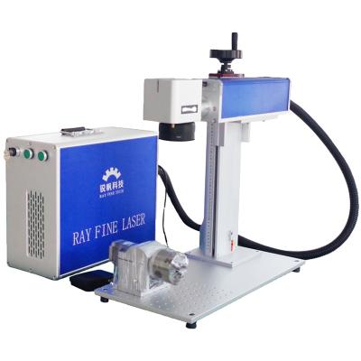 China Laser marking split 20W 30W portable jpt mopa fiber laser marking machine with auto focusing system for sale