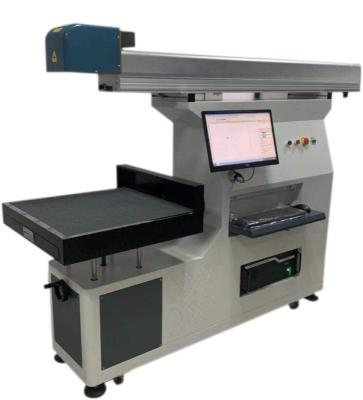 China Laser marking high speed galvo 3D CO2 laser marking cutting machine for fabric printed LOGO for sale