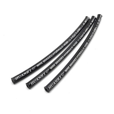 China Industrial Flexible Hydraulic Hose With High Strength And Oil Resistance Rubber Woven By Metal Wire for sale