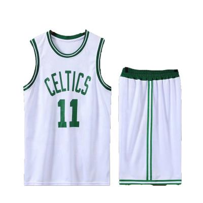 China 100% Polyester Quick Dry Breathable Sportswear Men Training Uniform Clothes Customized Basketball Suit Basketball Tank Top for sale