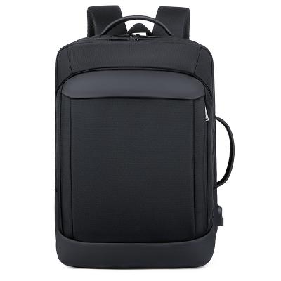 China Business Laptop Backpack Expandable Backpack for Men with USB Port Computer Bag for Travel/College/Work Black for sale