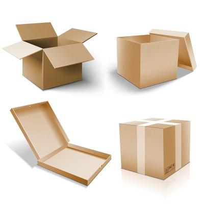 China Low Price Recyclable Corrugated Logistics Cardboard Storage Moving Boxes For E-commerce Packaging Cardboard Printed Paper Packaging Boxes for sale