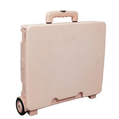 China Folding Luggage Rolling Folding Plastic Shopping Cart Trolley Rolled Shopping Cart Plastic for sale