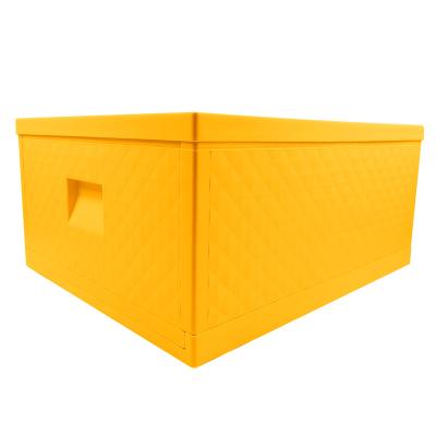 China Sustainable PP Plastic Storage Crate 50.5*43*24cm Plastic Folding Crate With Lids Folding Storage Crates for sale