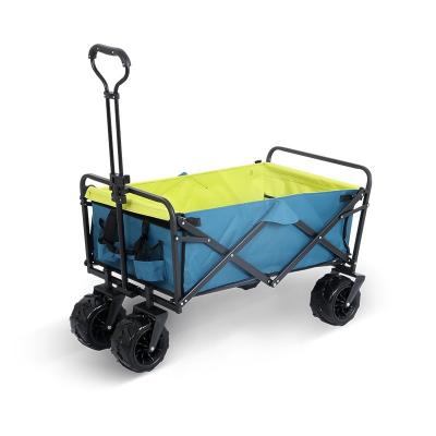 China Foldable Beach Cart Camping Metal Garden Folding Utility Hand Cart Portable Folding Cart Outdoor Cart for sale