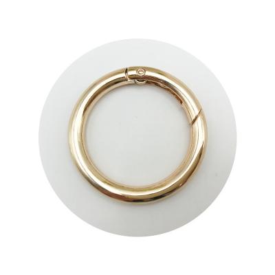 China Metal Zinc Alloy Spring Buckle Open Ring Key Chain for DIY Jewelry Hanging Accessory for sale