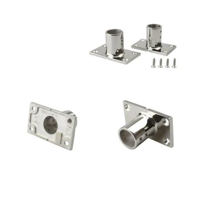 China OEM CNC Hardware Parts Stainless Steel Guide Base with Rectangular Base Accessories for sale