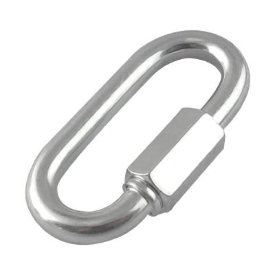 China 4mm 5mm 6mm Galvanized Oval Quick Link for Rigging Hardware Acceptable OEM for sale