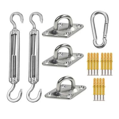 China OEM CNC Hardware Parts Stainless Steel Eye Plate Mounting Buckle And Spinner Hardware Kit for sale