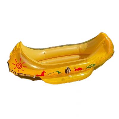 China PVC kid inflatable canoe swan swim rings can be customized factory price for sale