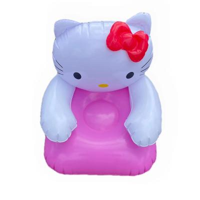 China PVC inflatable hellokitty sofa inflatable swimming rings can be customized factory price for sale