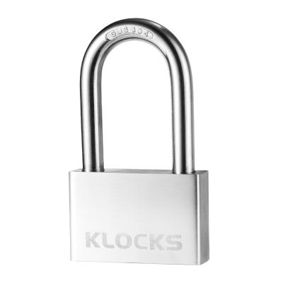 China Warehouse KLOCKS 70MM Anti-Cutting Anti-Rust Stainless Steel Waterproof Key Padlock for sale