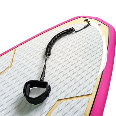 China coiled & Good Quality Promotional Custom SUP Stretchable Paddleboard Coiled Ankle Leash for sale