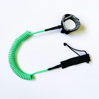 China coiled & Paddleboard SUP Stock Big High Quality Coiled and Stretchable Leash for sale