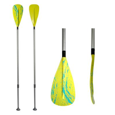 China SUP Detachable Adjustable Lightweight Paddle Board Paddles Floating Alloy Shaft Paddleboard Paddle With Print for sale