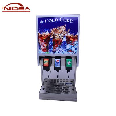 China 3 Valves Soda Dispenser Cola Machine Soft Drink Dispenser Soda Fountain Machine 400*710*875mm for sale