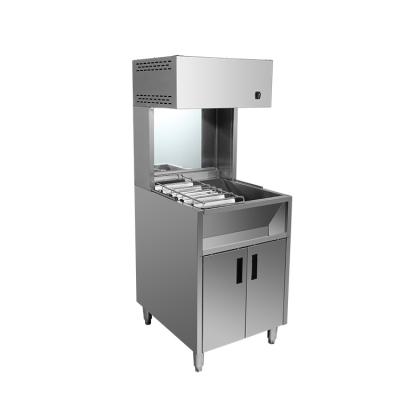 China Counter Commercial Food Oven Warmers Food Warmer Display Movable Food Warmer Cabinet 600*700*1560mm for sale