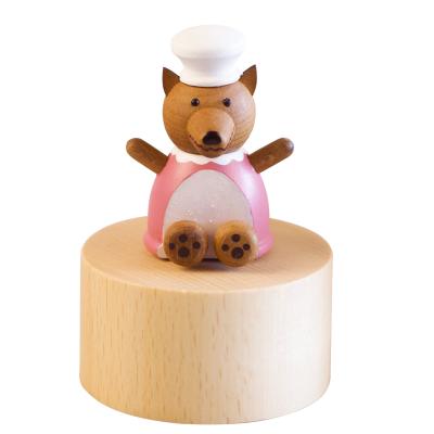 China Wholesale Decoration Wholesale Mini Wood Wolf Grandmother Music Indoor Box For Kids for sale