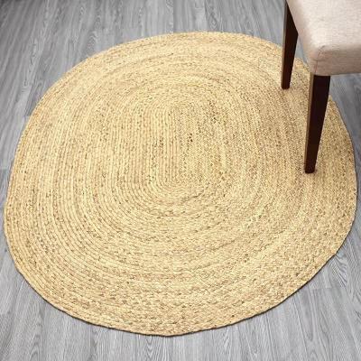 China 2022 New Pure Natural Plant Plankton Woven Floor Mat Bedroom Custom Made Natural Grass Woven Rug Sustainable Environmental Protection for sale