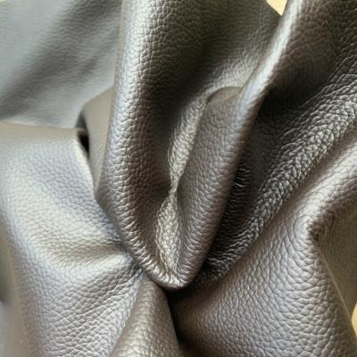 China Stock embossed genuine cow grain leather litchi texuture for furniture bags wallets gift etc for sale