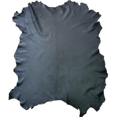 China Stock black genuine sheep goat leather for jackets garment shoes gloves etc for sale