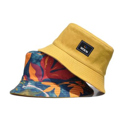 China Character cheap hotsale stylish designer printed custom floral reversible bucket hat for sale