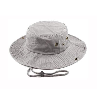 China Custom Character Fishing Bucket Hat With Hand Tag Wholesale Fisherman Bucket Hat for sale